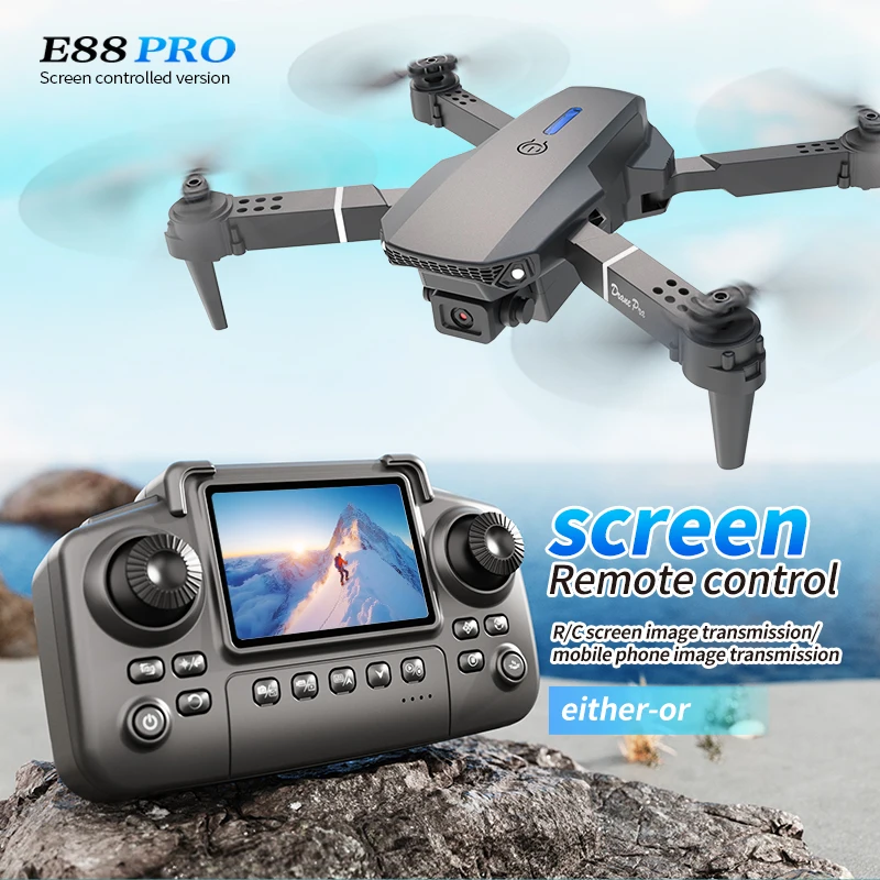 Drone Kit Professional - Профессиональный дрон E88 PRO с экраном