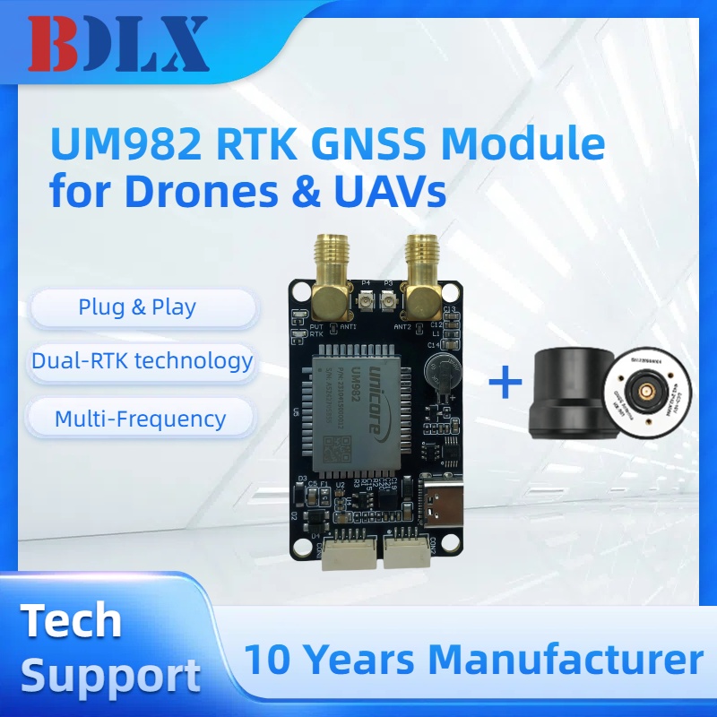 Drone Kit Hexacopter - UM982 Двойная антенна RTK GNSS Модуль