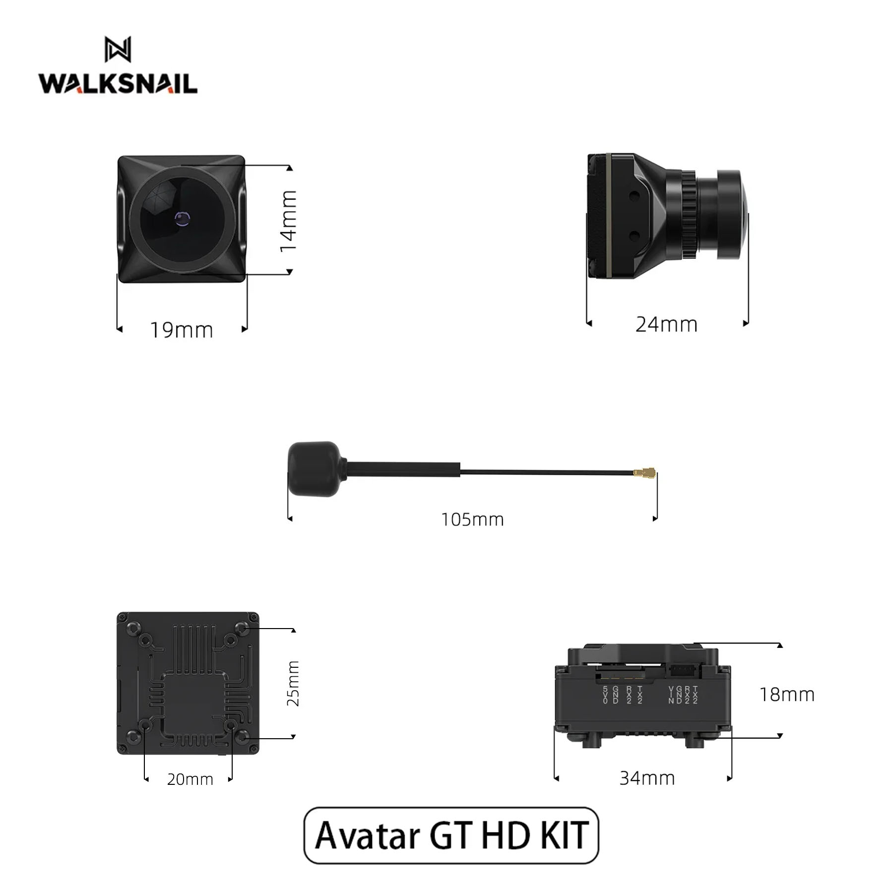 Walksnail Avatar GT HD KIT 2W  – обзор и цена Drone Kit Racing