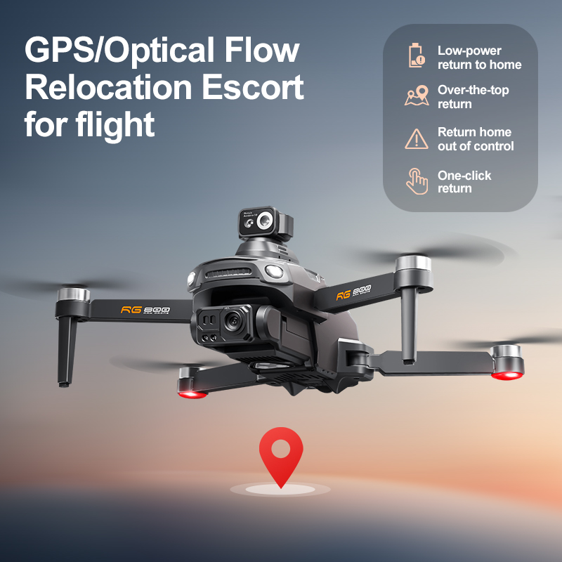 Профессиональный GPS-дрон RG80 – обзор и цена Drone Kit With Camera